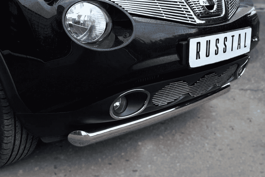 Защита переднего бампера d76 (дуга) Russtal для Nissan Juke 4x4