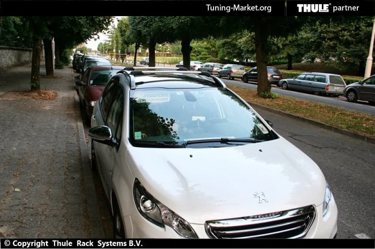Багажник Thule WingBar Edge на интегрированных дугах для Peugeot 2008 (2013-2019)