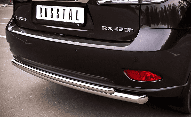 Защита заднего бампера D63xD42 "RUSSTAL" для Lexus RX450