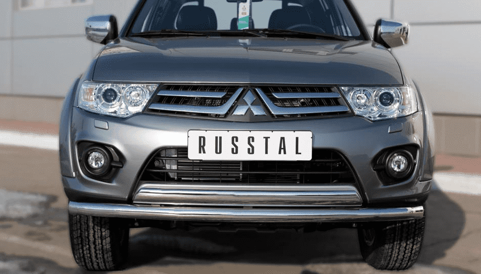 Передняя защита Russtal для Mitsubishi L200 (2014-2015)