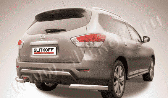 Уголки d76 "SLITKOFF" для Nissan Pathfinder