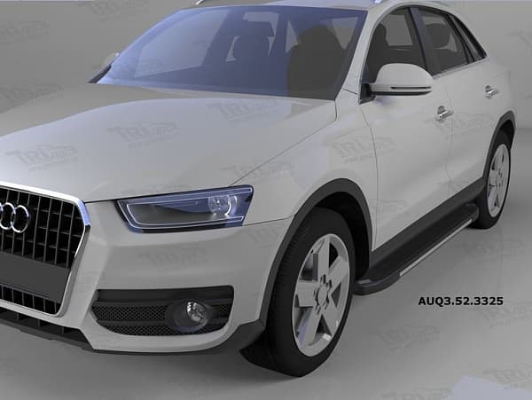 Пороги алюминиевые (Onyx) для Audi Q3 (2011-н.в.)