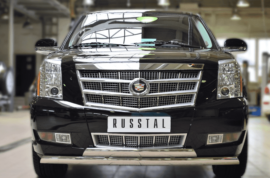 Передняя защита Russtal для Cadillac Escalade (2006-2014