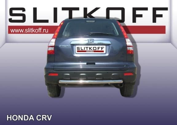 Защита заднего бампера Slitkoff 57мм для Honda CR-V (2009-2012)