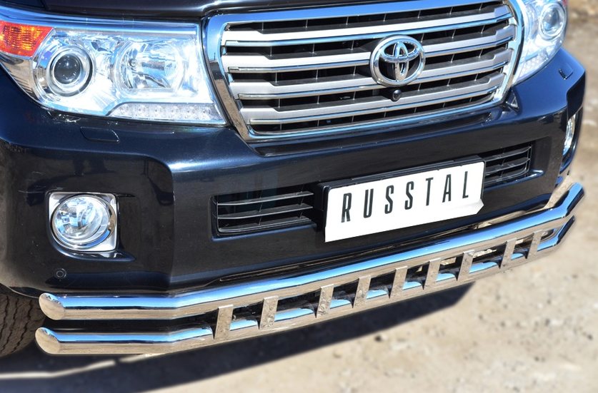 Передняя защита Russtal для Toyota Land Cruiser 200 (2012-2015)