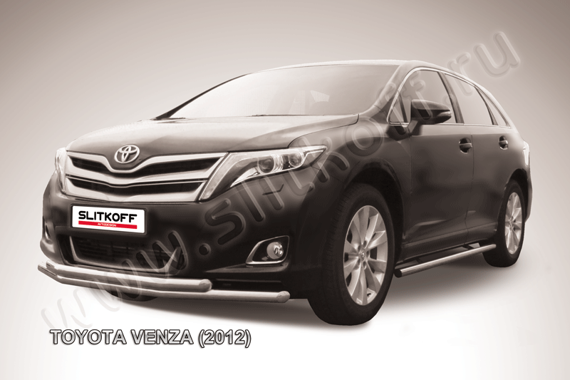 Передняя защита Slitkoff для Toyota Venza (2013-2016)