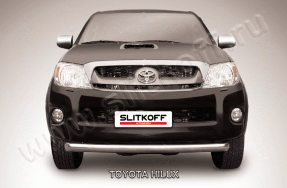 Защита переднего бампера Slitkoff для Toyota Hilux (2011-2015)