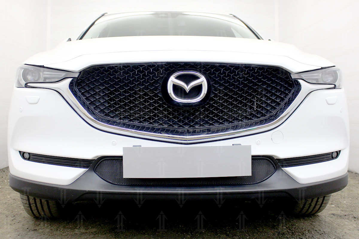 Защитная сетка радиатора ProtectGrille для Mazda CX-5 (2017-н.в.) черный