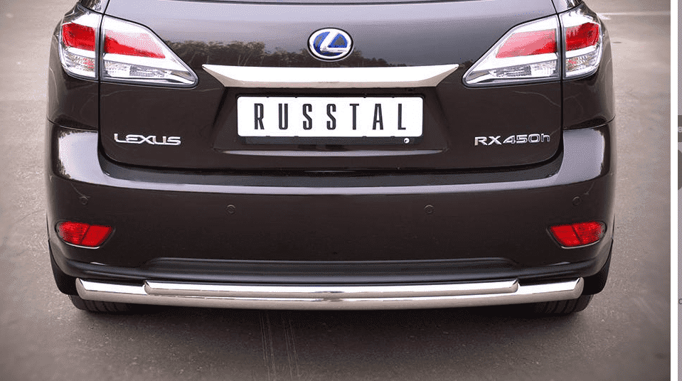 Защита заднего бампера D63xD42 "RUSSTAL" для Lexus RX350