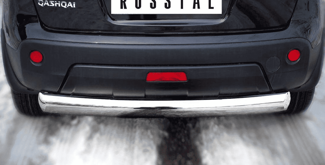 Защита заднего бампера D76 "RUSSTAL" для Nissan Qashqai