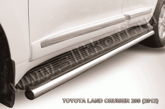 Защита штатного порога d57 "SLITKOFF" для Toyota Land Cruiser 200