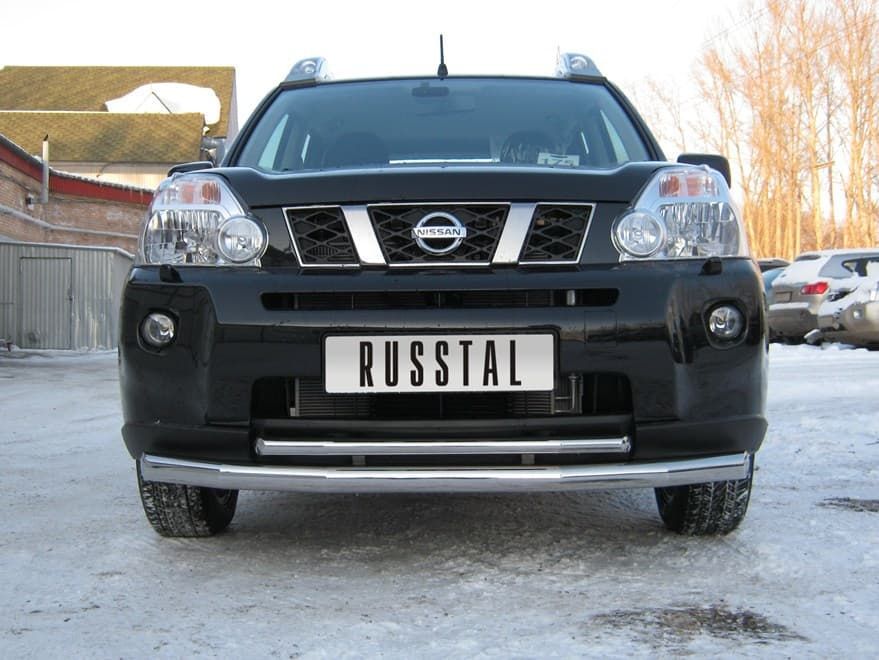 Передняя защита Russtal для NIssan X-Trail (2007-2011)