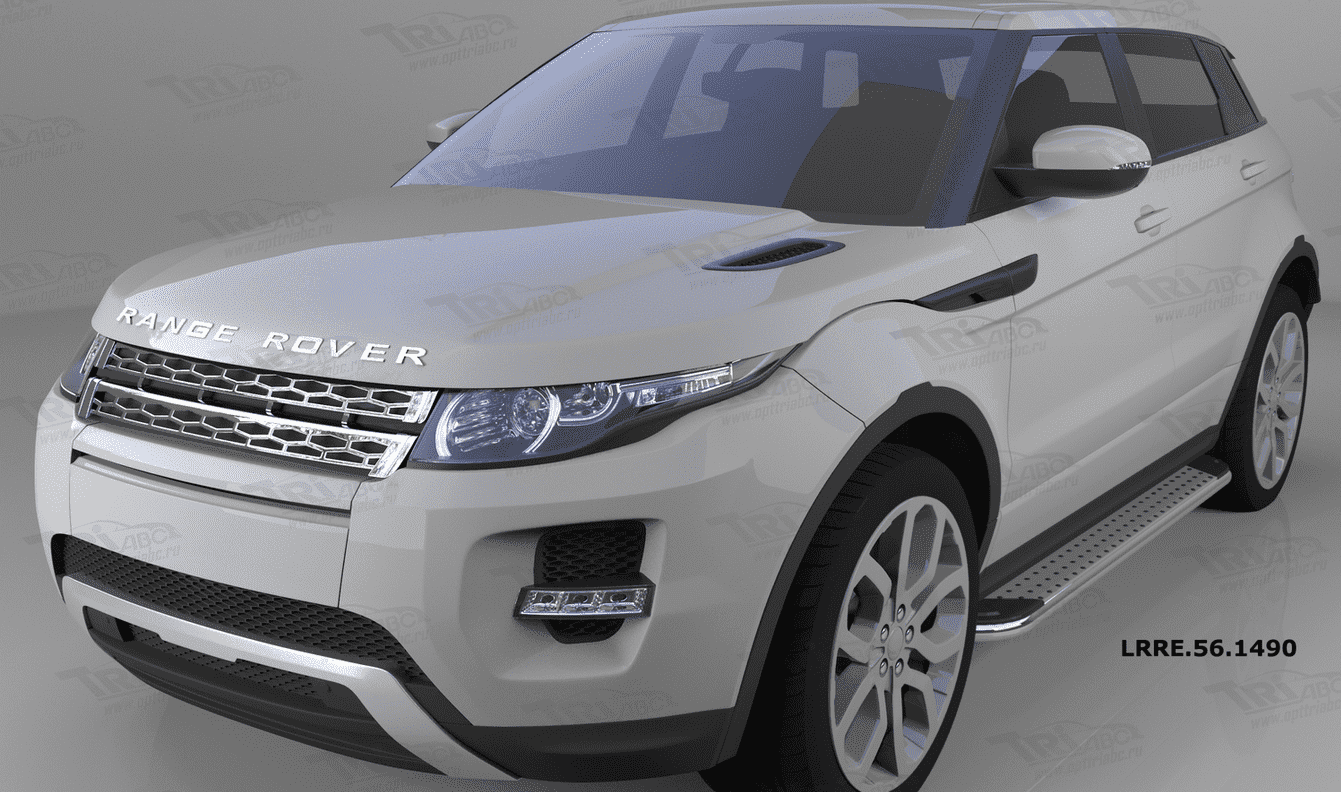 Пороги алюминиевые (Opal) для Land Rover Evoque