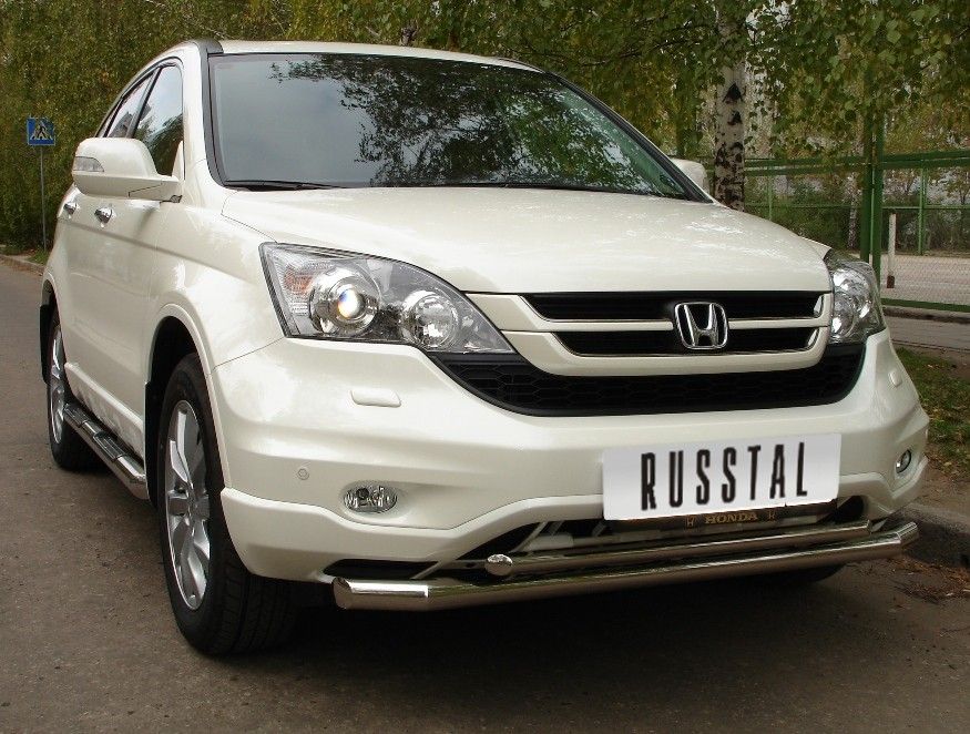 Передняя защита Russtal для Honda CR-V 2.0L (2009-2012)