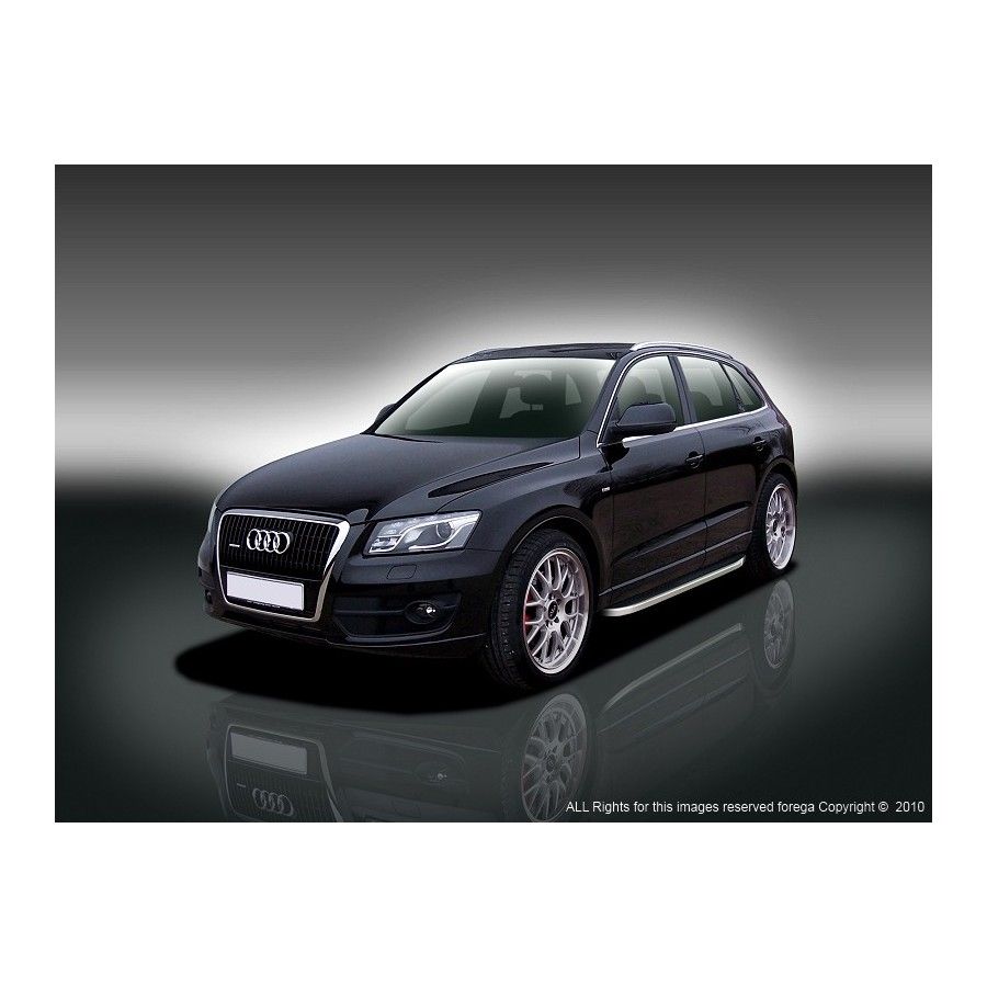 Пороги алюминиевые (Alyans) для Audi Q5 (2008-н.в.)