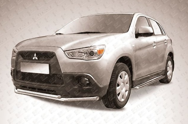 Передняя защита для Mitsubishi ASX (2010-2012)