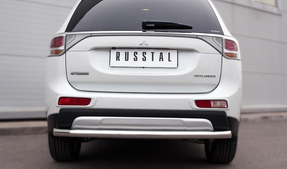 Защита заднего бампера D63 (секции) "RUSSTAL" для Mitsubishi Outlander