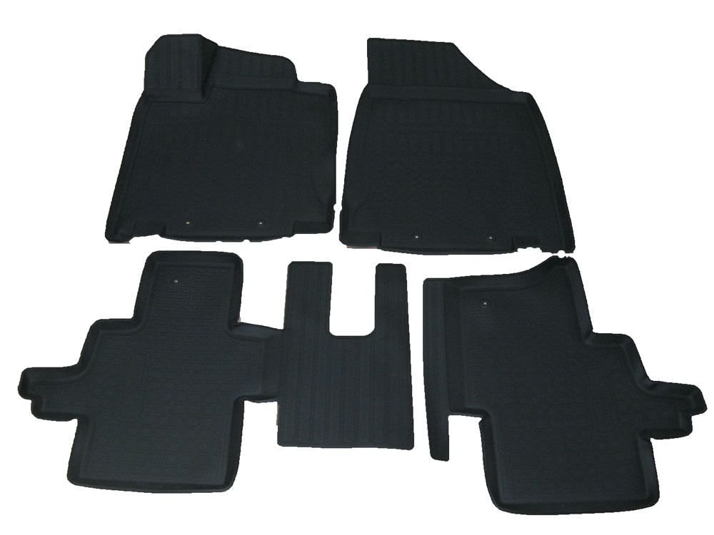 Ковры салонные полиуретан "NorPlast" для Nissan Pathfinder R52 3D (черный)
