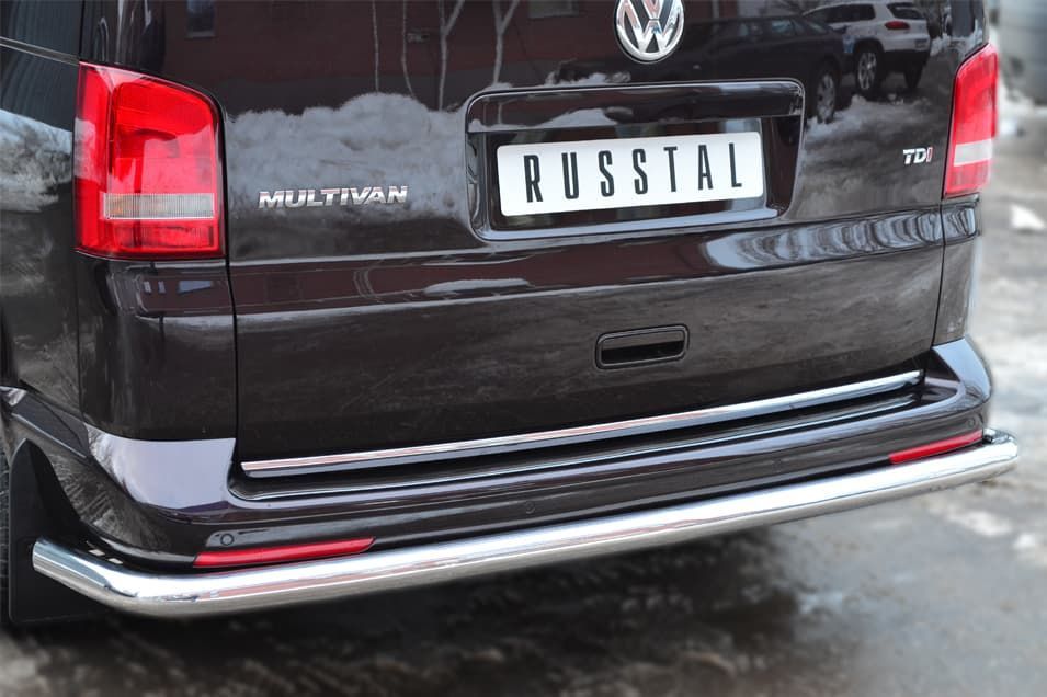 Защита заднего бампера Russtal d63 (секции) для Volkswagen Multivan