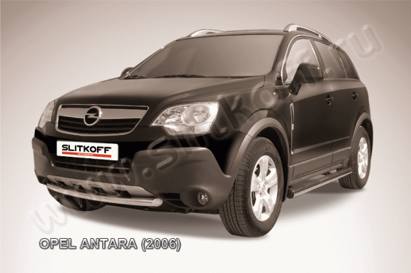 Передняя защита Slitkoff для Opel Antara (2006-2011)