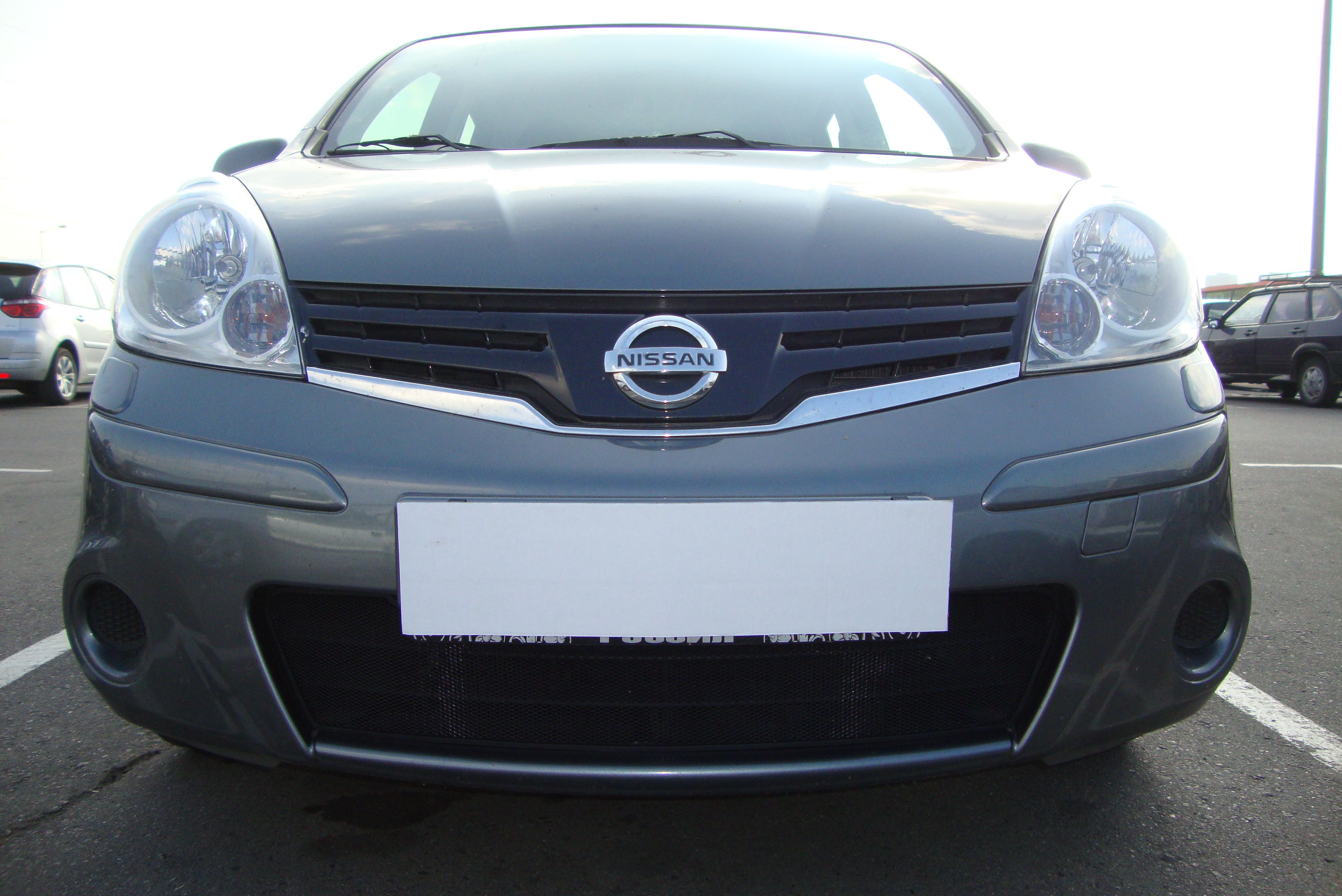 Защитная сетка радиатора ProtectGrille для Nissan Note (2009-2015 Черная)