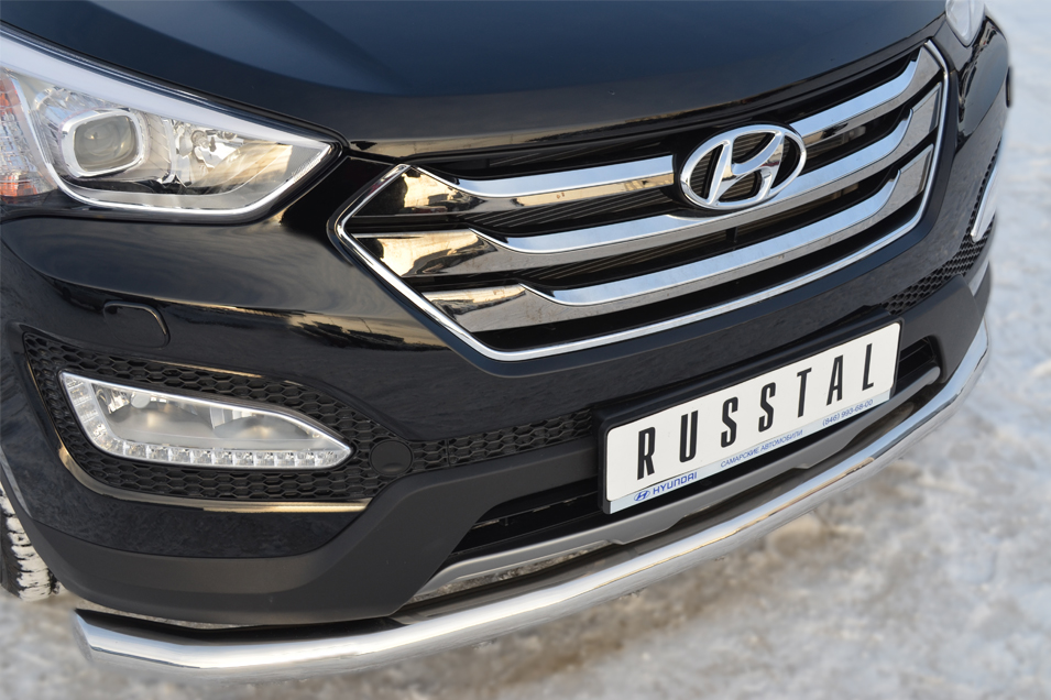 Передняя защита Russtal для Hyundai Santa Fe (2012-2015)