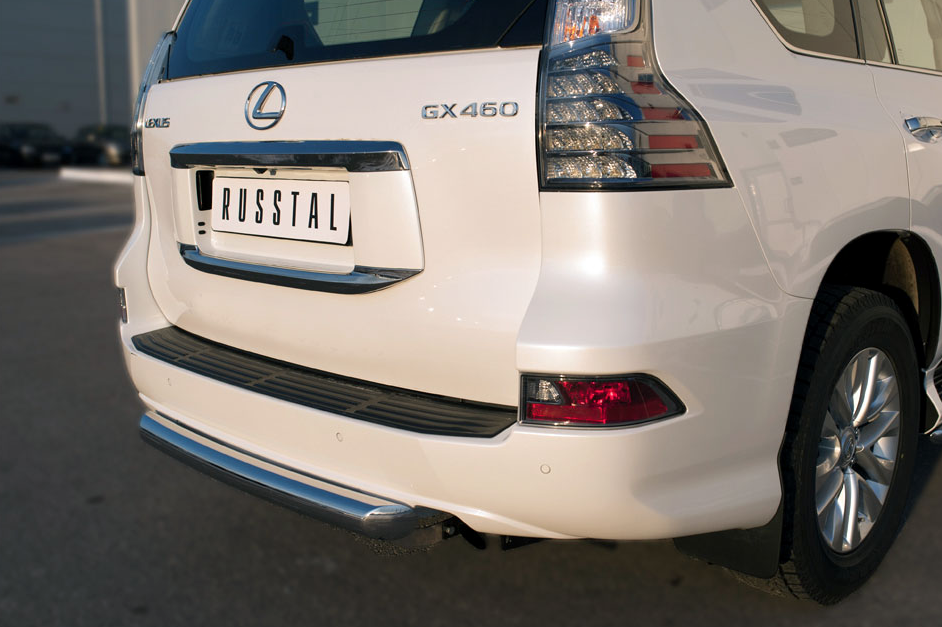 Защита заднего бампера D76 (дуга) "RUSSTAL" для Lexus GX460