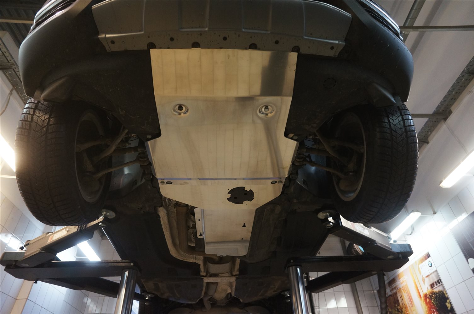 Алюминиевая защита картера и АКПП 'АВС-Дизайн', для BMW X3