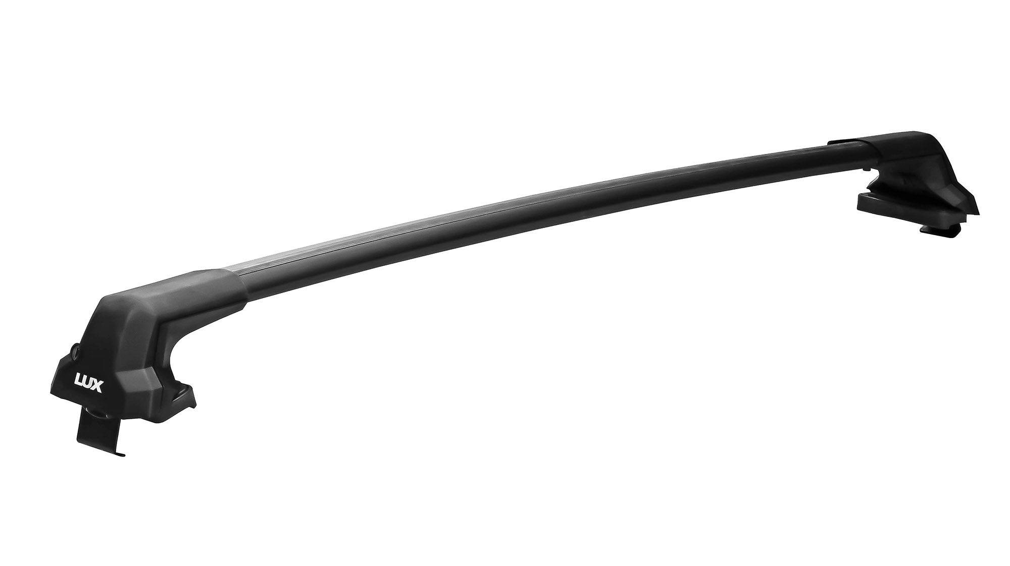 Багажник LUX CITY черный на аэродинамических дугах для Toyota Corolla Fielder (2013-2018)