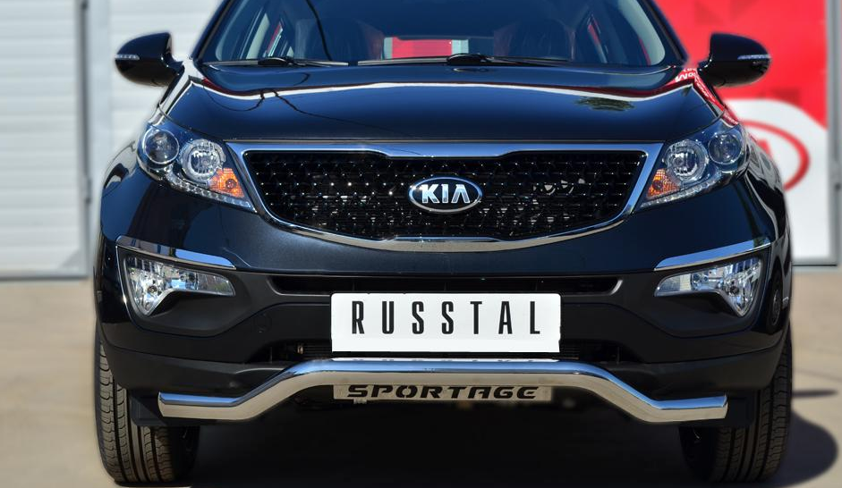 Передняя защита Russtal для Kia Sportage (2014-2015)