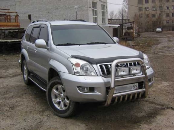 Передняя защита Slitkoff для Toyota Land Cruiser Prado 120 (2002-2009)