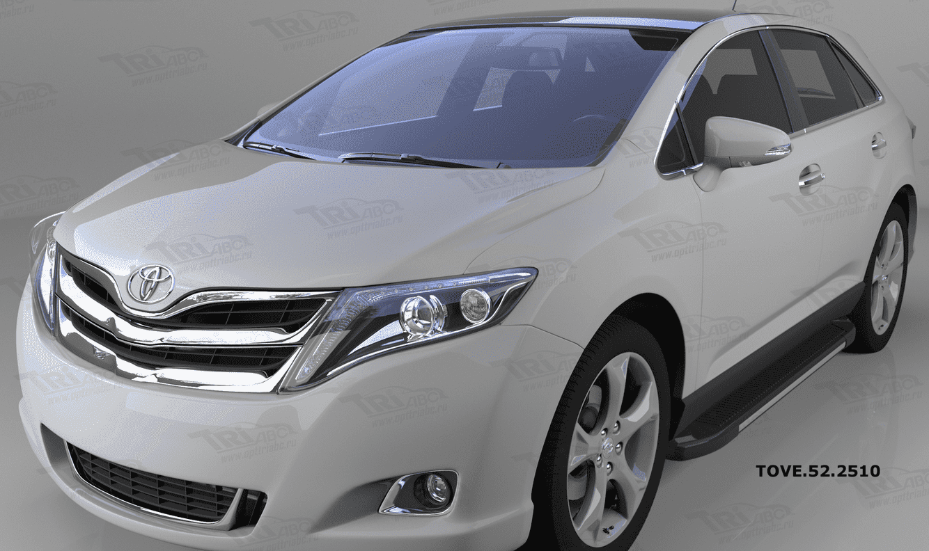Пороги алюминиевые (Onyx) для Toyota Venza