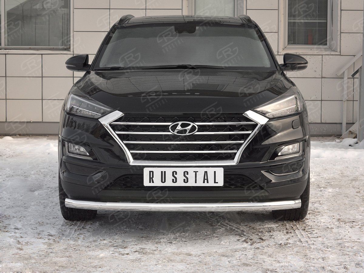 Передняя защита Russtal 63 мм для Hyundai Tucson (2018-н.в.)