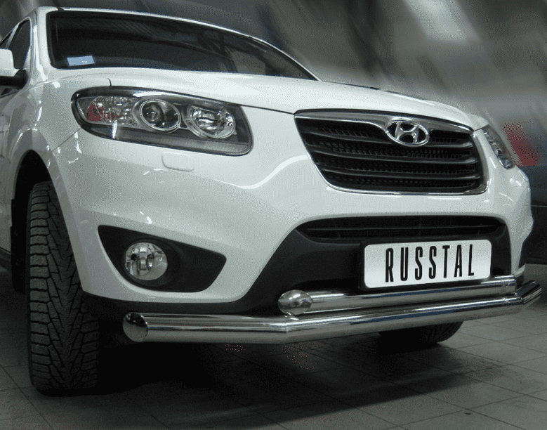 Передняя защита Russtal для Hyundai Santa Fe (2012-2015)