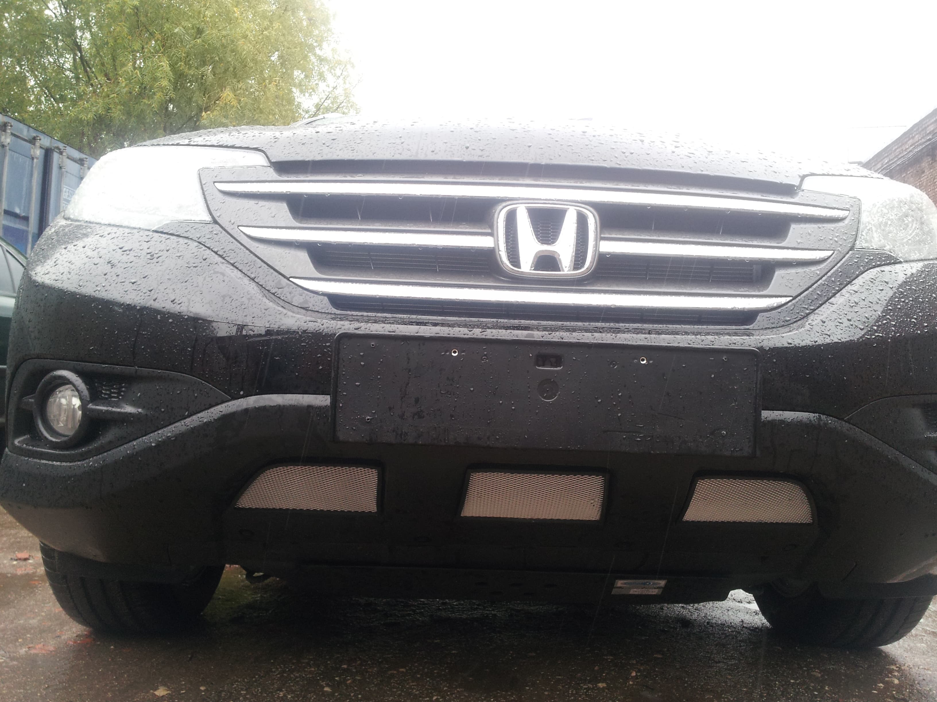 Защитная сетка радиатора ProtectGrille для Honda CR-V IV (дв.2.4 2012-2015 Хром)