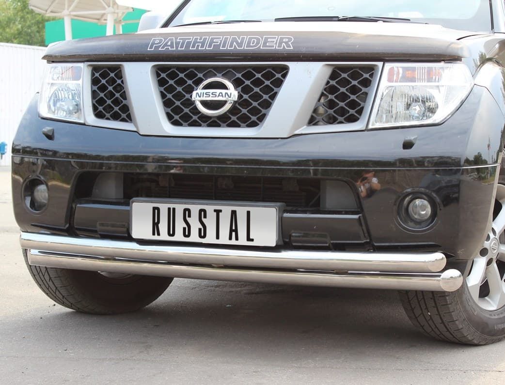 Передняя защита Russtal для NIssan Pathfinder (2004-2010)