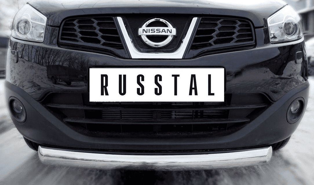 Передняя защита Russtal для NIssan Qashqai +2 (2010-2013)