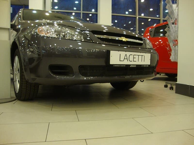Защитная сетка радиатора ProtectGrille для Chevrolet Lacetti hb (2004-2013 Черная)