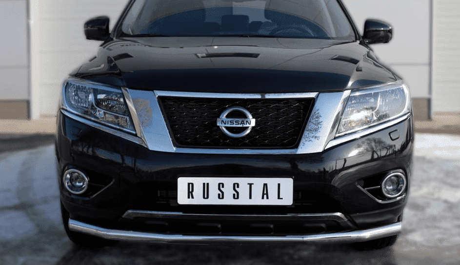 Передняя защита Russtal для NIssan Pathfinder (2014-2015)