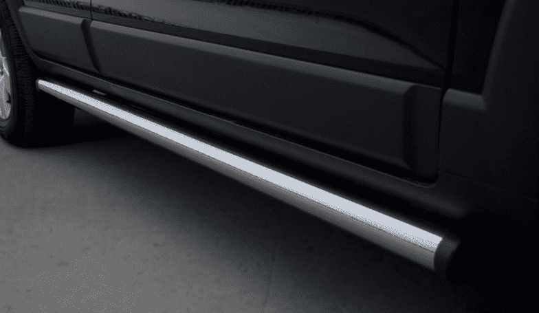 Пороги труба D76 (вариант 2) "RUSSTAL" для Toyota RAV4 long