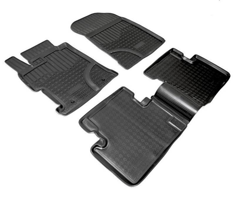 Ковры салонные полиуретан "NorPlast" для Honda Civic седан (2012-2015) черные