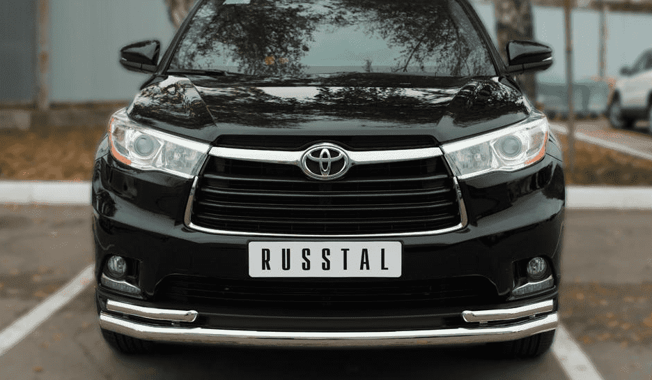 Передняя защита Russtal для Toyota Highlander (2013-2015)