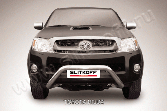 Передняя защита Slitkoff для Toyota Hilux (2006-2011)