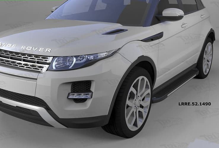 Пороги алюминиевые (Onyx) для Land Rover Range Rover Evoque