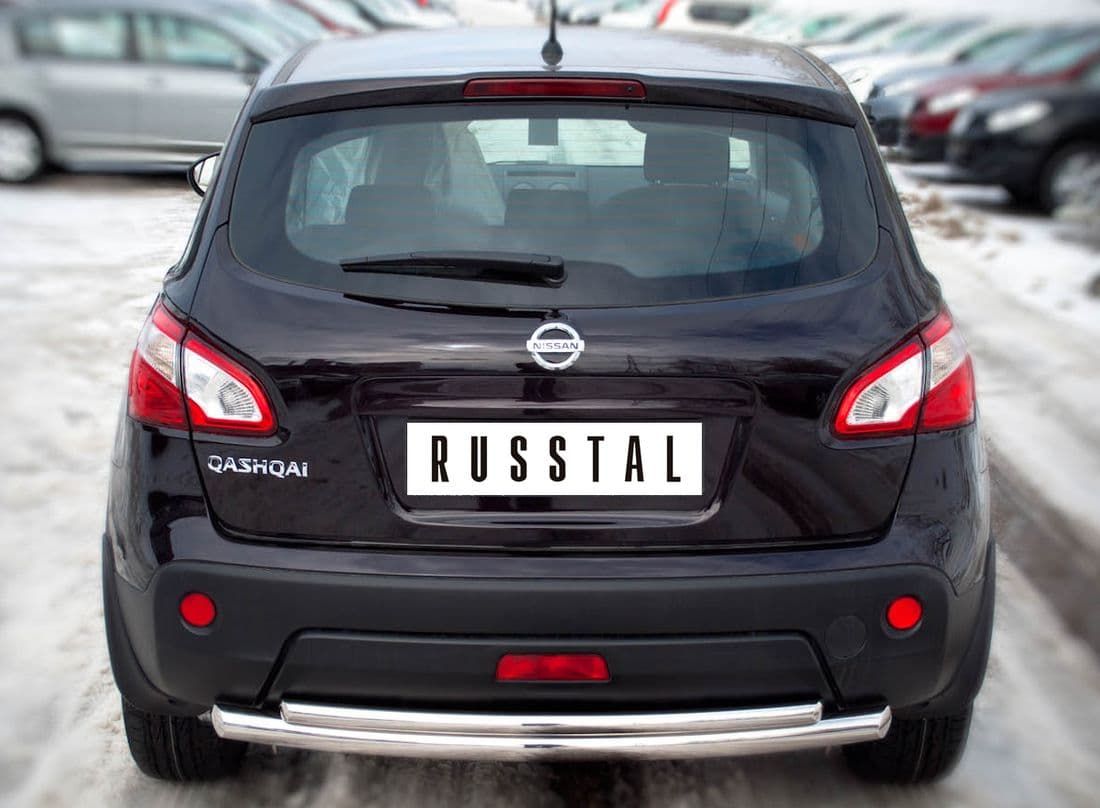 Защита заднего бампера Russtal d63/42 (дуга) для Nissan Qashqai