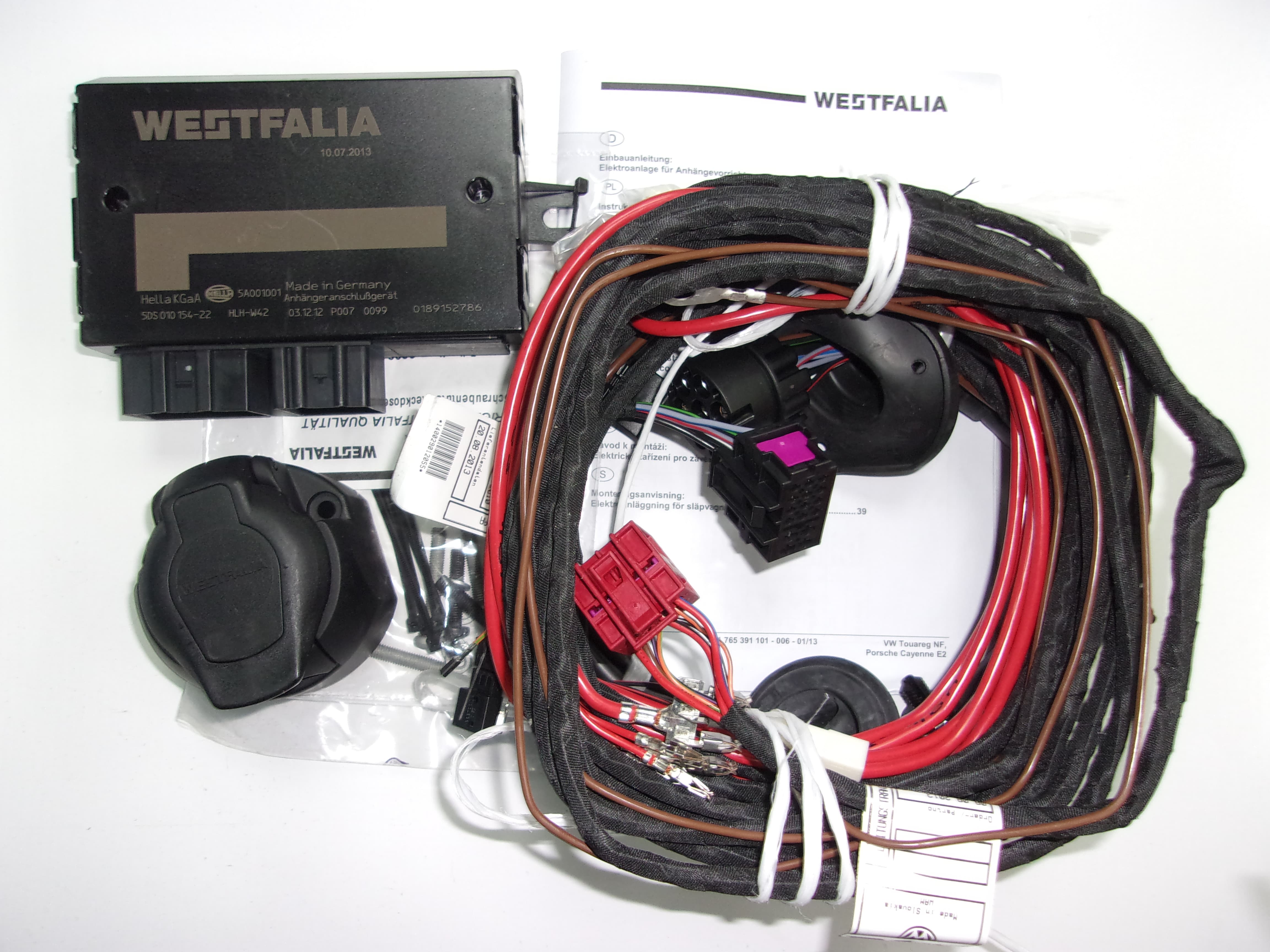 Комлект штатной электрики Westfalia 7-полюсной для Volkswagen Touareg (04/10-08/14)