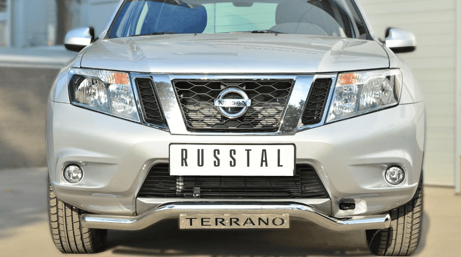 Передняя защита Russtal для NIssan Terrano (2014-н.в.)