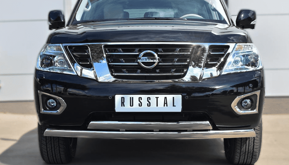 Передняя защита Russtal для NIssan Patrol (2014-2020)