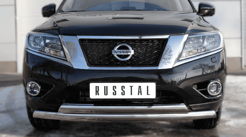 Передняя защита Russtal для NIssan Pathfinder (2014-2015)