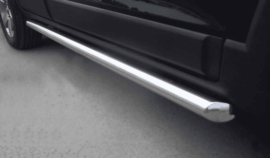 Пороги труба D63 (вариант 1) "RUSSTAL" для Toyota RAV4 Long